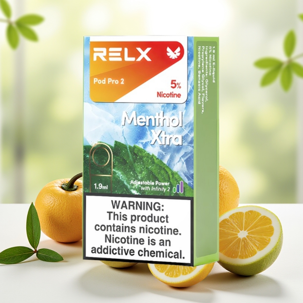 RELX Pod Pro 2 600 затяжок 5% нікотину 1.9мл м’ятний Xtra