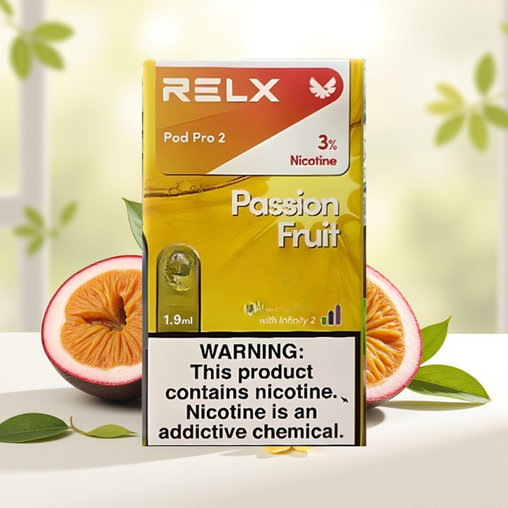 RELX Pod Pro 2 600 пuffів 3% нікотину 1.9мл Маракуйя