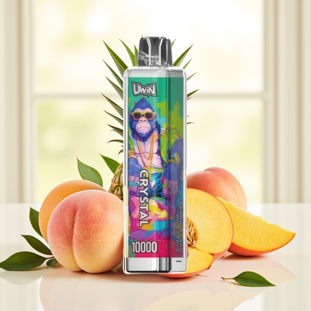 UWIN Crystal 10000 Puffs Персик Манго Ананас 0%/2%/3%/5% 18мл 650мAh