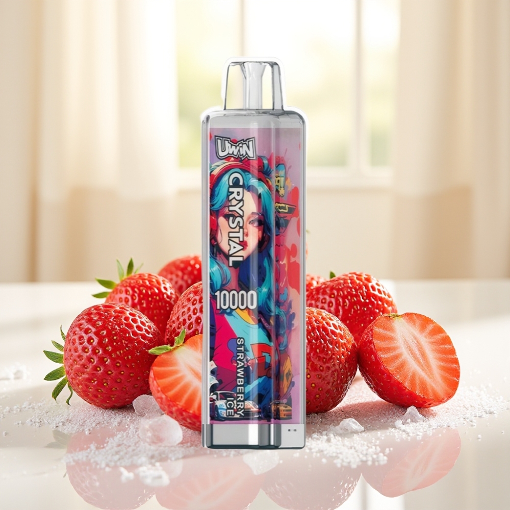 UWIN Crystal 10000 Puffs Полуниця Лід 0%/2%/3%/5% 18мл 650мAh Type-C