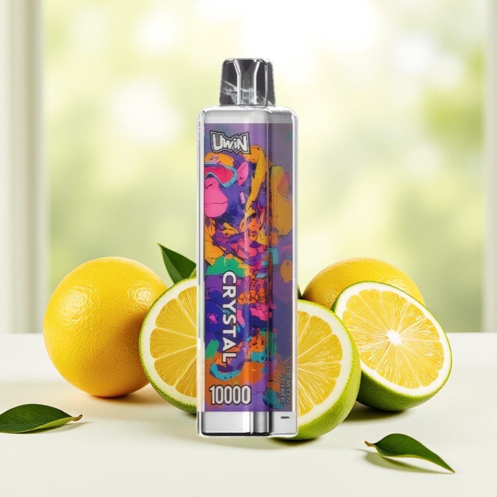 UWIN Crystal 10000 Puffs Лимон-Лайм 0%/2%/3%/5% 18мл 650мAh Type-C