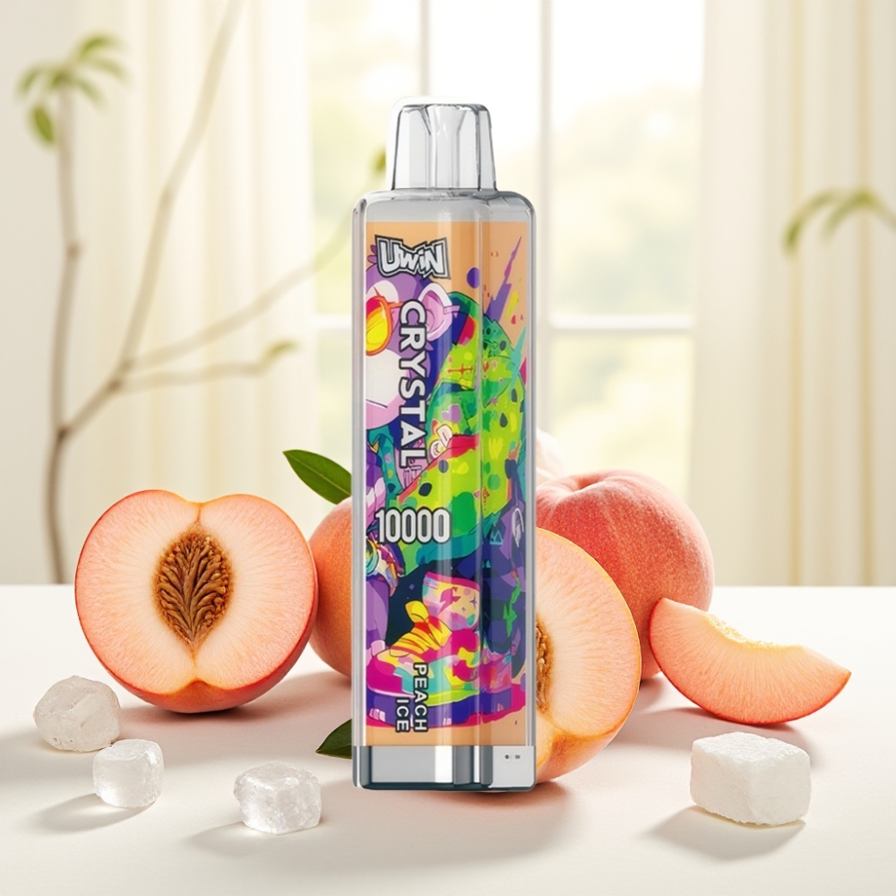 UWIN Crystal 10000 Puffs Персиковий Лід 0%/2%/3%/5% 18мл 650мAh Type-C