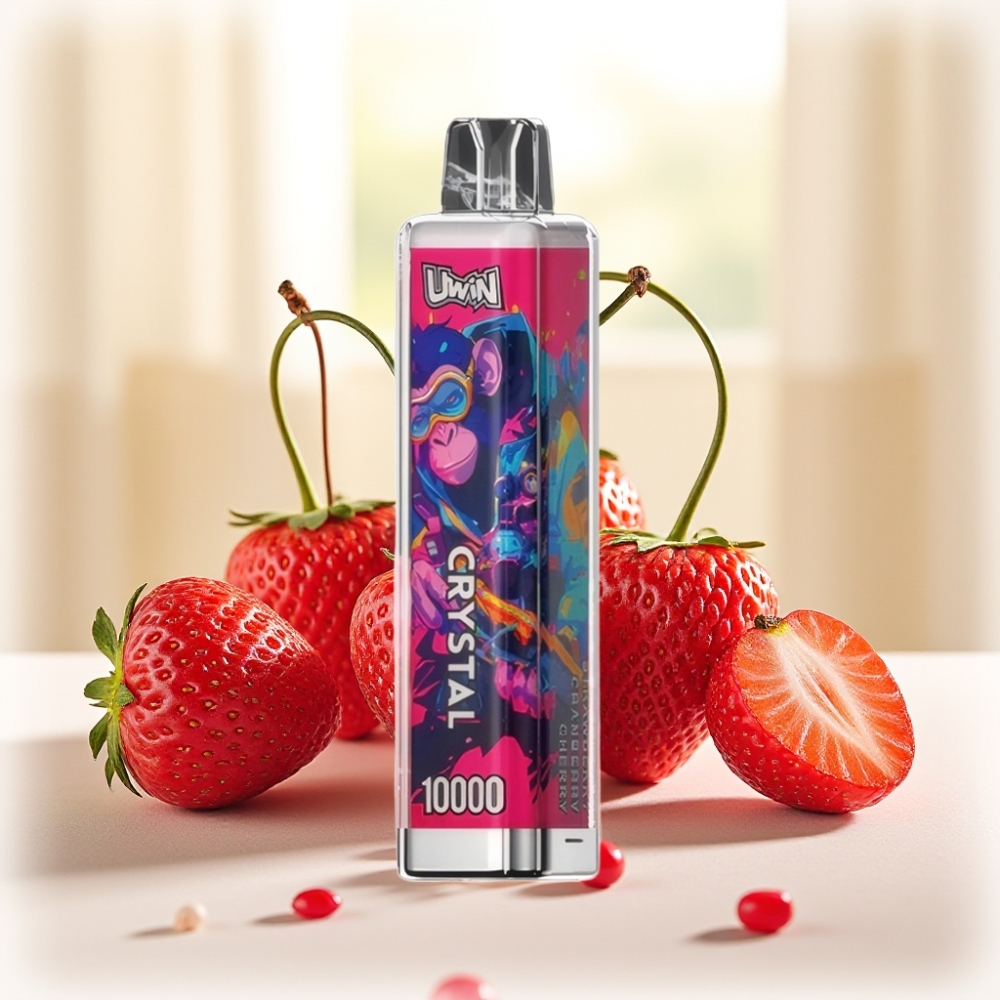 UWIN Crystal 10000 Puffs Полуниця Журавлина Вишня 0% 2% 3% 5% 18мл 650mAh