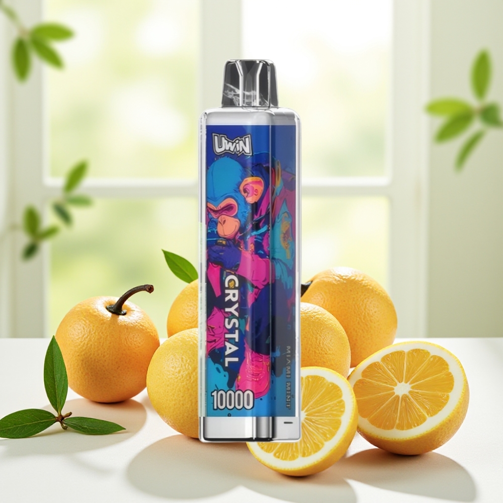 UWIN Crystal 10000 Puffs Маямі М'ята 18мл 650мAh Type-C 0.8Ω RGB