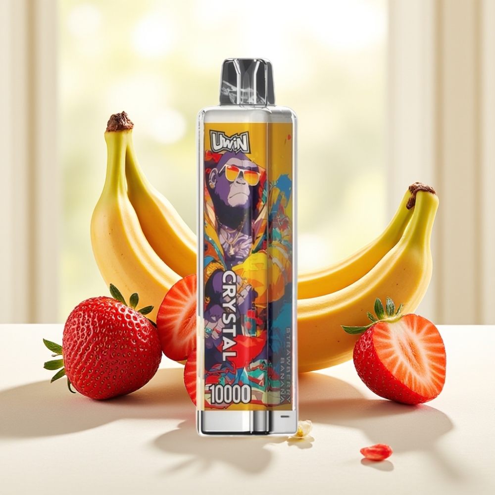 UWIN Crystal 10000 Puffs Полуниця Банан 18мл 650mAh Type-C