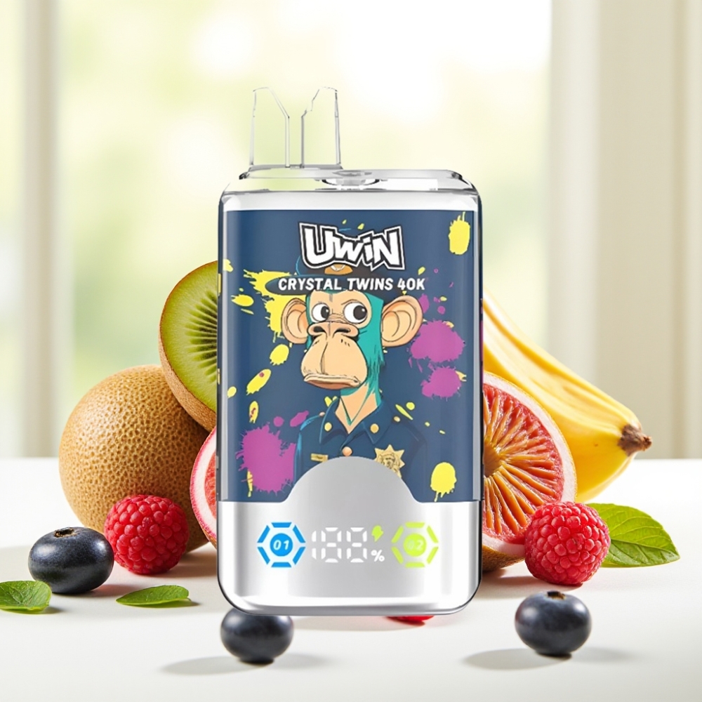 UWIN Crystal Twins 40000 Puffs Киві Маракуйя Гуава Чорниця Малина 32мл 850mAh Type-C