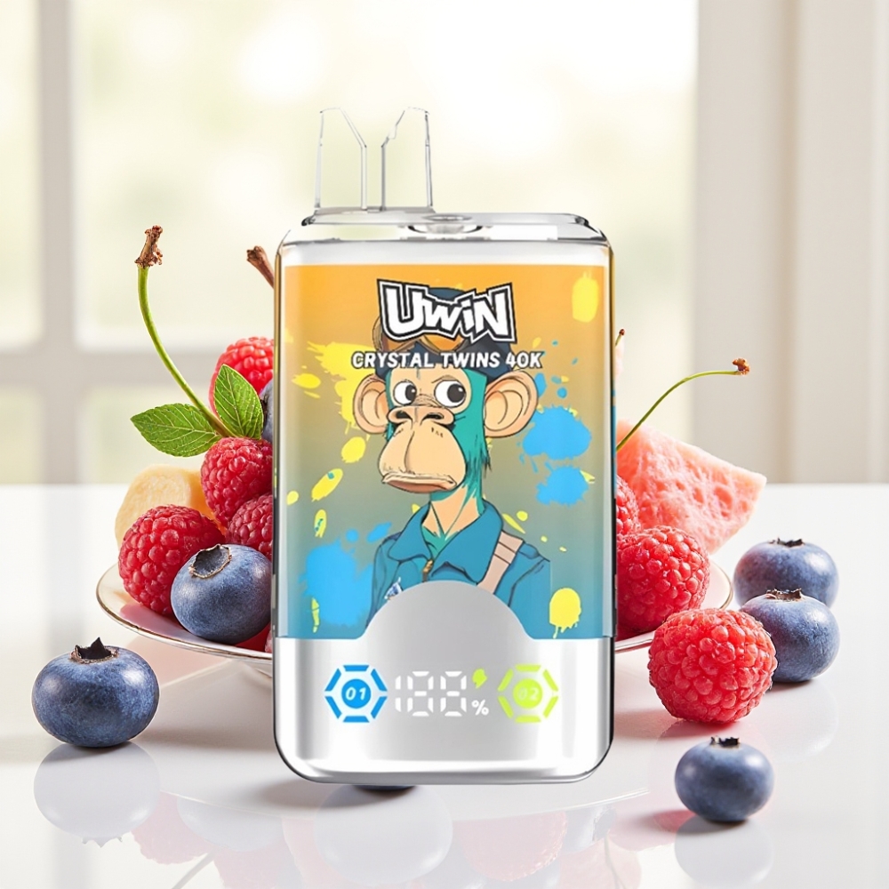 UWIN Crystal Twins 40000 Puffs Два смаки 32мл 850mAh Type-C