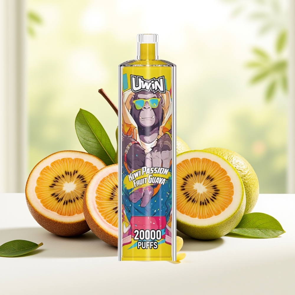 Uwin Shisha Hookah Crystal 20000 Puffs 0% 2% 3% 5% нікотину 22мл Kiwi Passion Fruit Guava