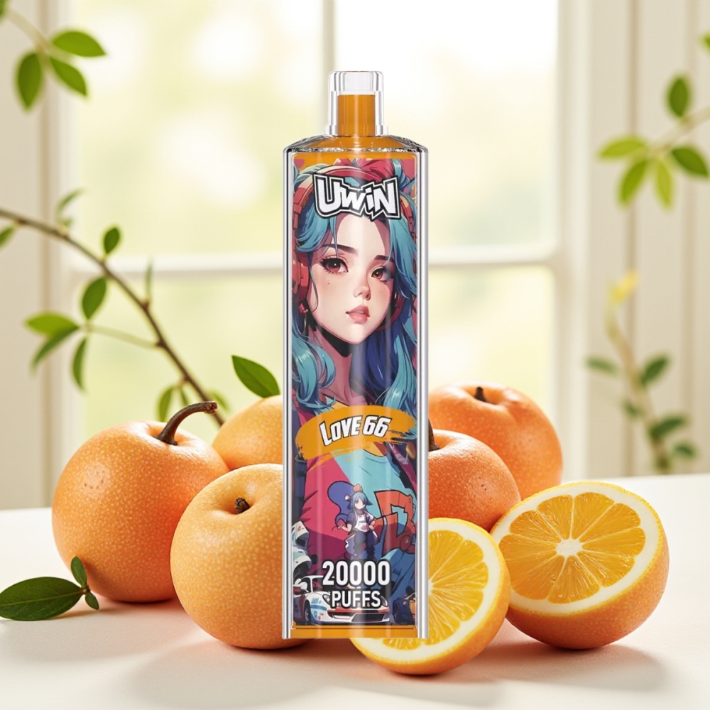 Uwin Shisha Hookah Crystal 20000 Puffs Love 66 0%-5% нікотину 22мл тип-C Mesh Coil DTL