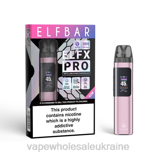 Вейп Оптом Купить - ELFBAR ELFX Pro Відкрийте пристрій POD рожевий R48V4