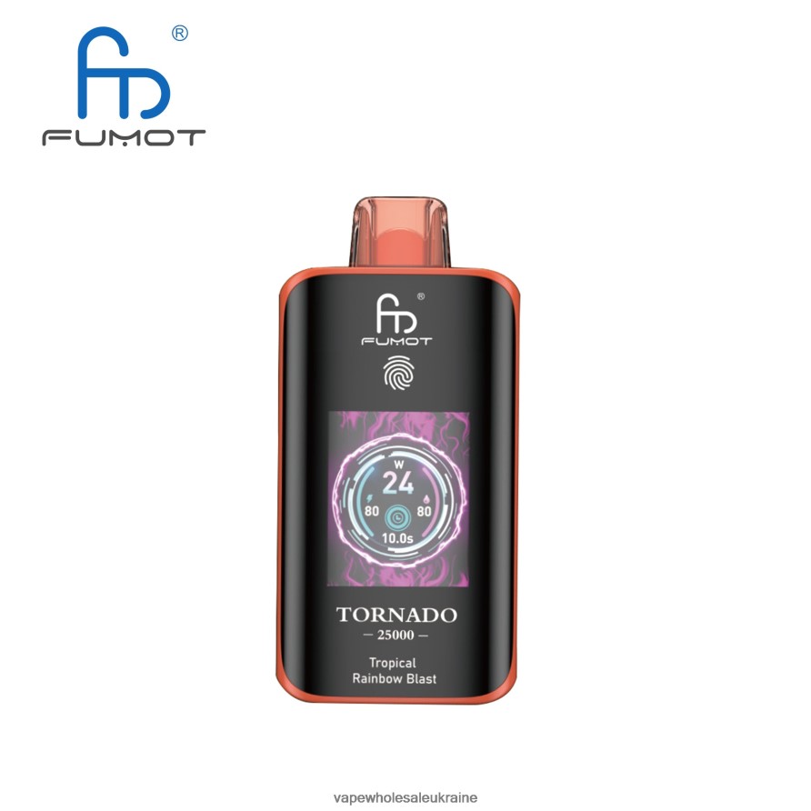 Вейп Оптом - Fumot Tornado 25000 одноразових вейпів вибух тропічної веселки FFB8ZZ13