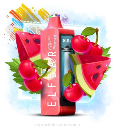 Vape Wholesale Ukraine - Elf Bar Planet 25000 кавун вишня BJBN21
