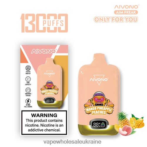 Вейп Дешевий - Aivono AIM FREAK 13000 манго ананас персики B0000J250