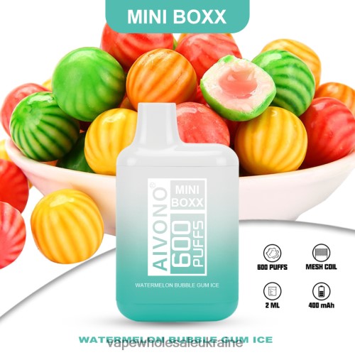 Вейп Украина - Aivono AIM MINI BOXX 600 кавуновий лід з жувальної гумки B0000J235